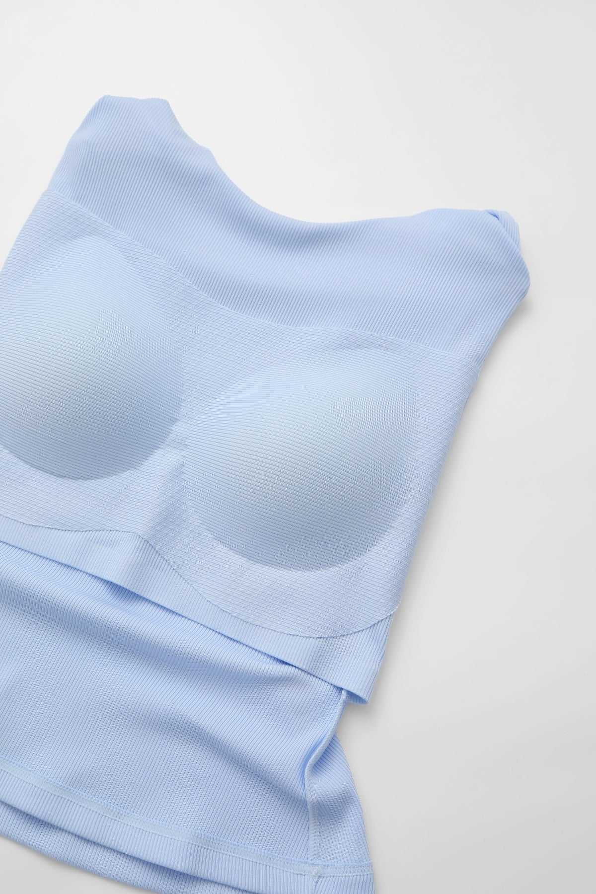 Buttery Soft Built-In Padded Bra Short Sleeve T-Shirt