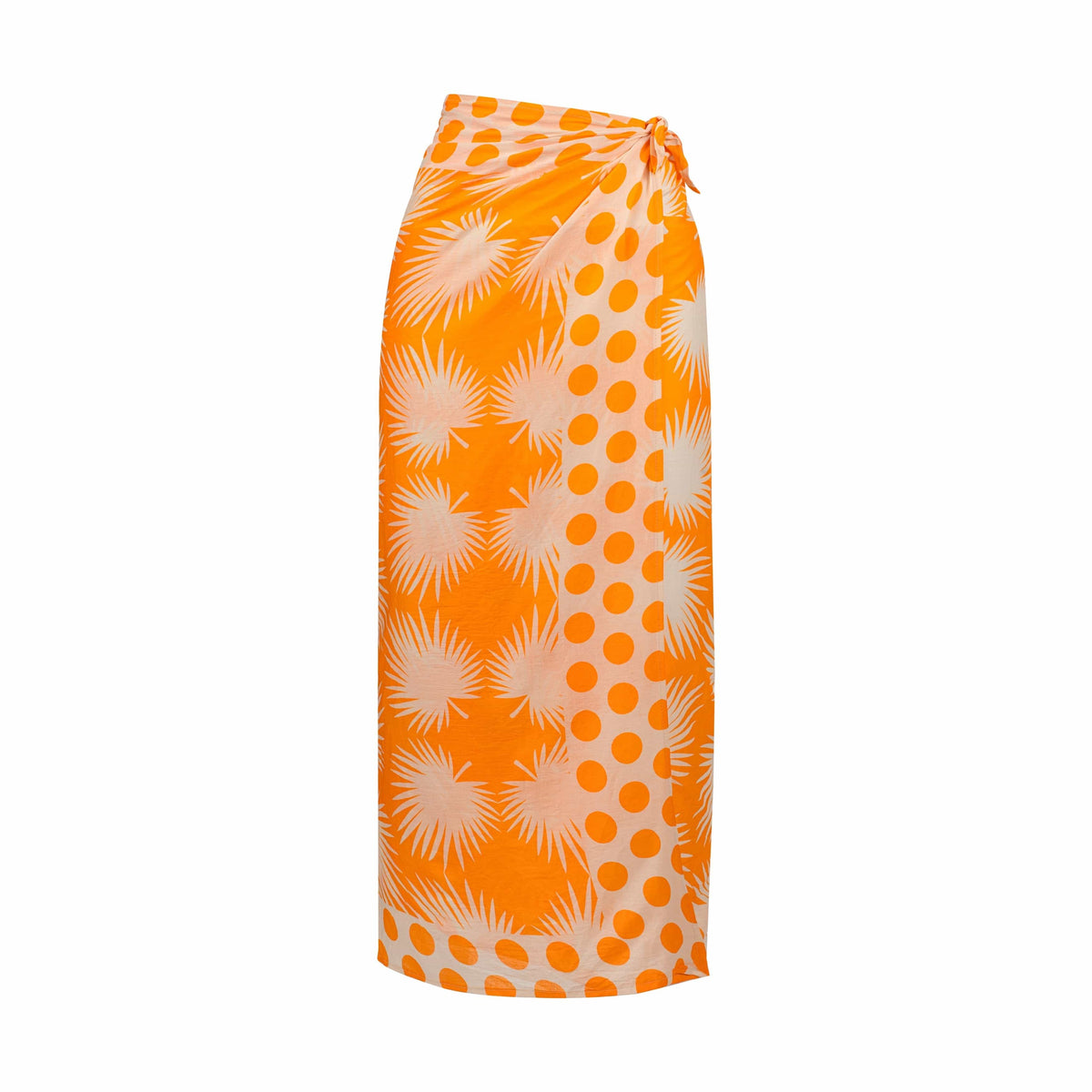 Gold Palm Geo with Gold Dot Sarong