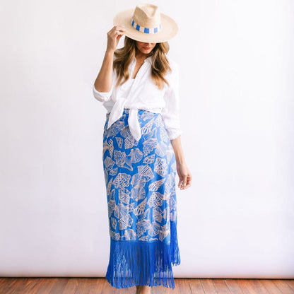Mermaid Ruby Fringe Sarong