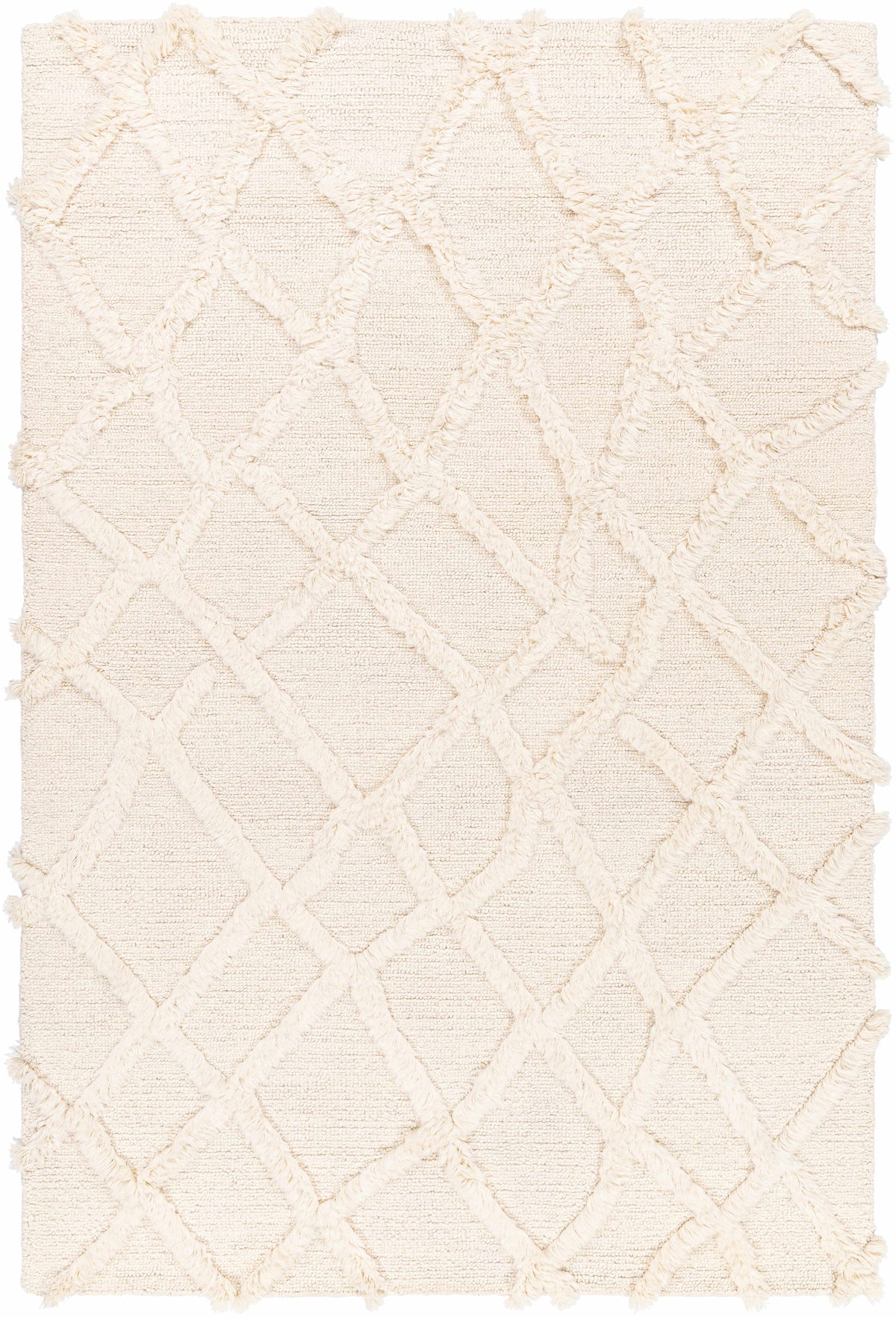 Adica Cream Wool Area Rug - Clearance
