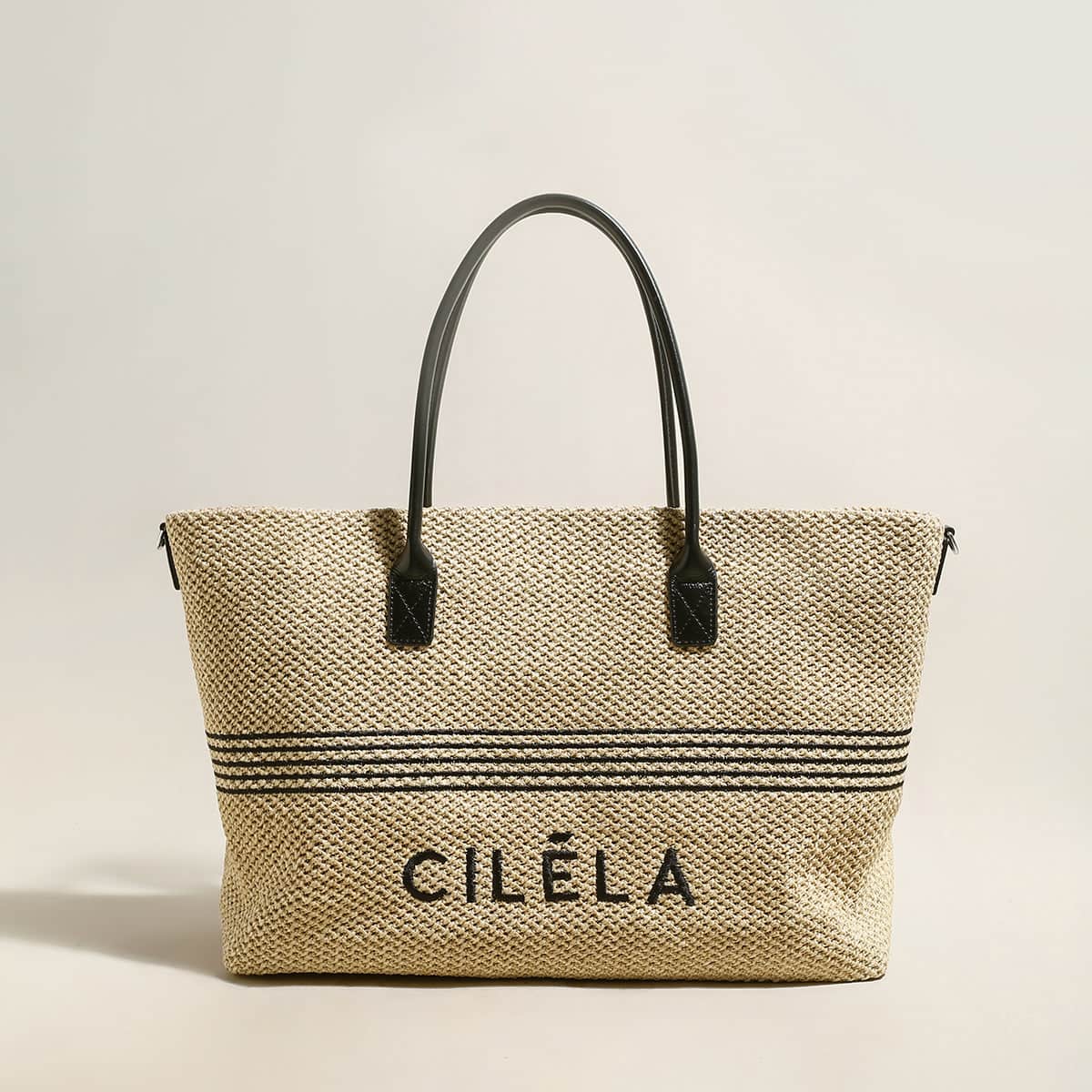 CILELA Raffia Beach Tote Bag