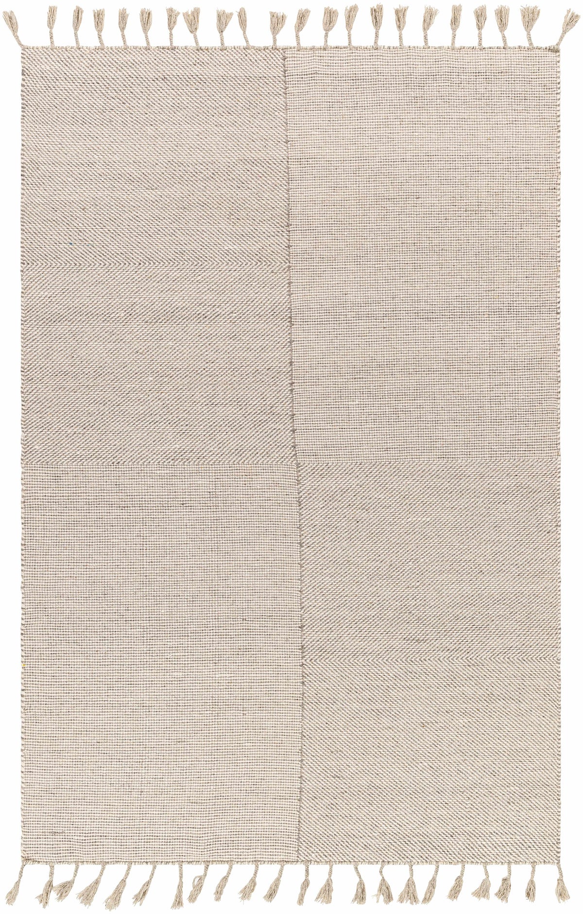 Abhay Beige Wool Area Rug