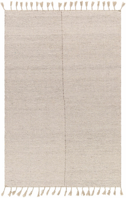 Abhay Beige Wool Area Rug