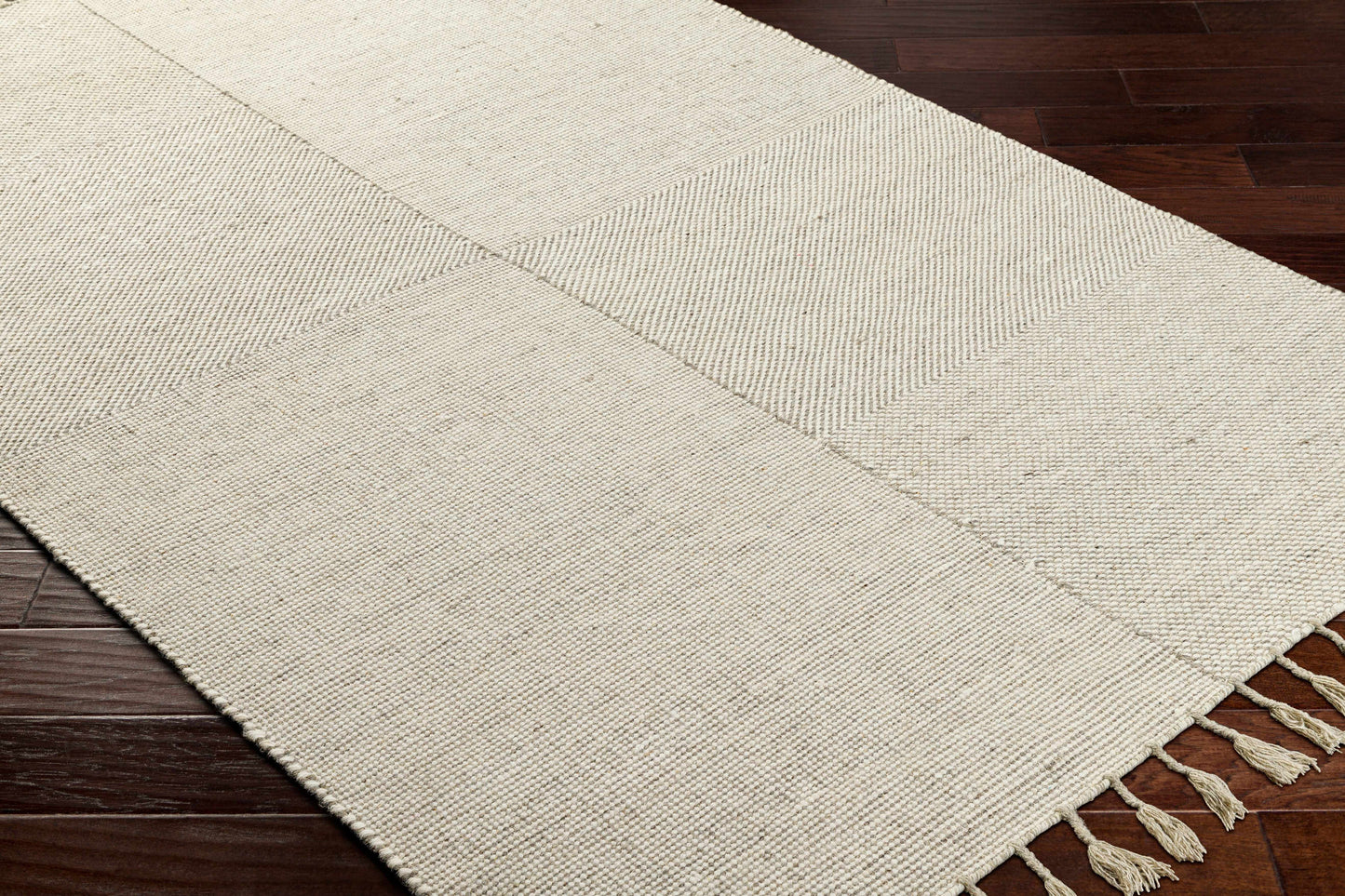 Abhay Beige Wool Area Rug