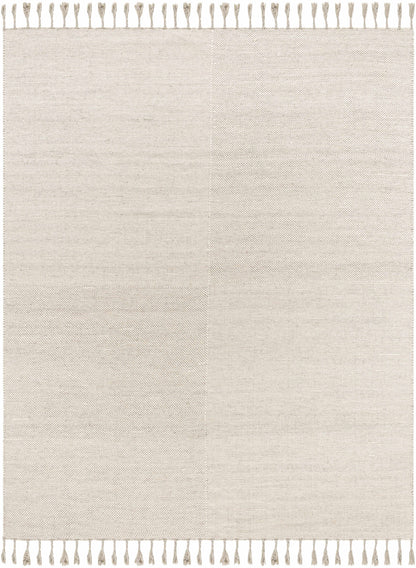 Abhay Beige Wool Area Rug