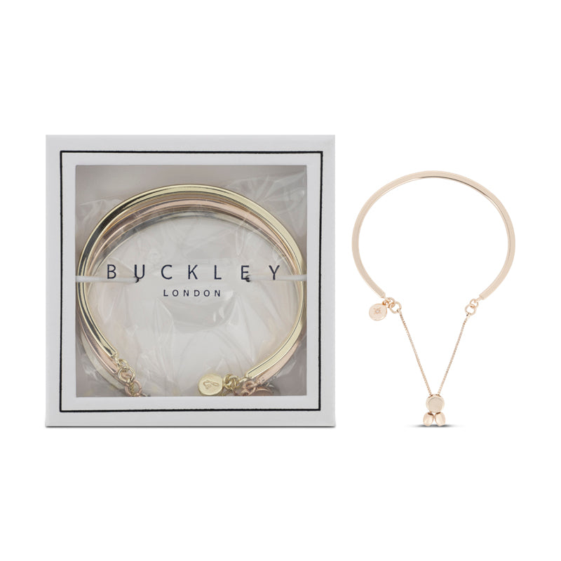 Buckley Bracelet Set Gold, Silver & Rose Gold S1112AIR (Blemished Box)