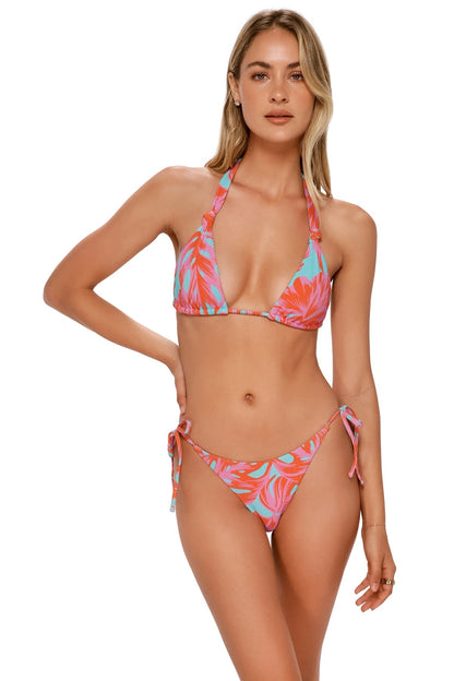 Swim Systems Mila Triangle Bikini Top - Palm Daze Rib