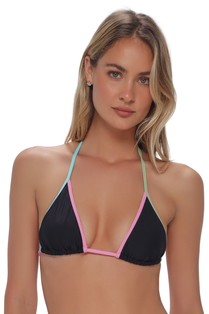 Swim Systems Trisha Triangle Bikini Top - Black