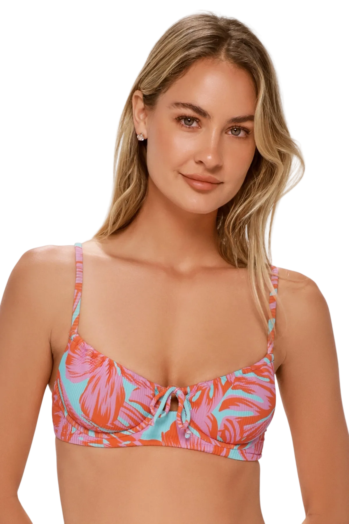 Swim Systems Avila Underwire Bikini Top - Palm Daze Rib