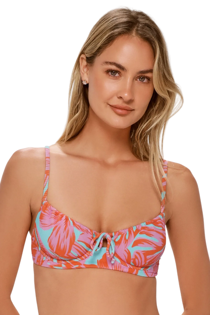 Swim Systems Avila Underwire Bikini Top - Palm Daze Rib