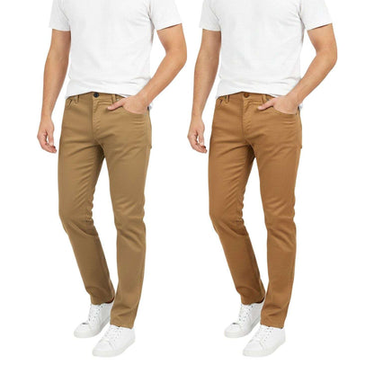 BenBen Mens 2 Pack Chinos Medium Stretch