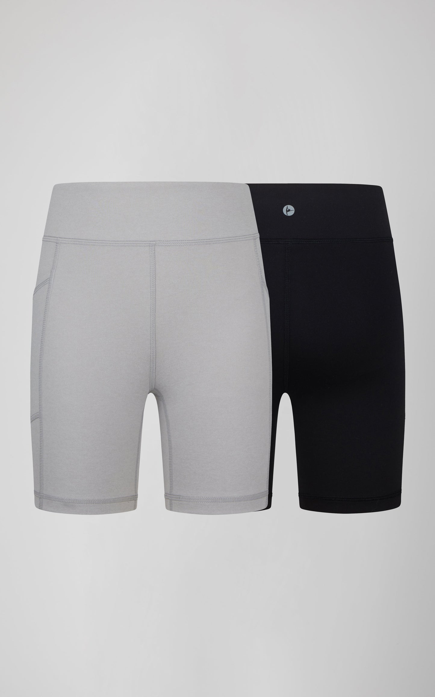 90 Degree by Reflex Girls 2 PK Interlock Side Pocket + Basic Bike Short