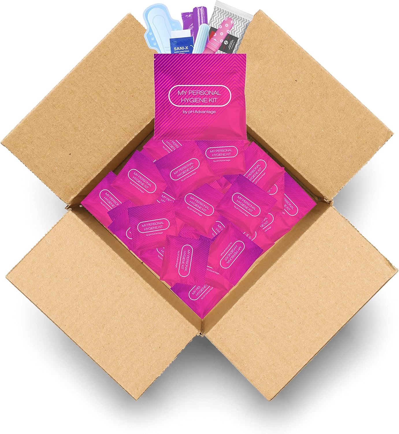 Feminine Hygiene Kits Pack of 60 (Pink)
