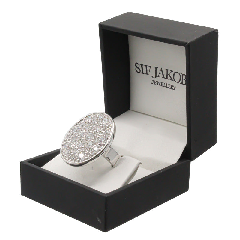 Silver Ring Size 52 Sif Jakobs Novara Grande