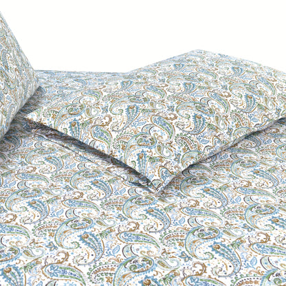 Elegant Comfort 6-Piece Paisley Printed Pattern - Soft as a Hotel Premium Quality Sheet Set