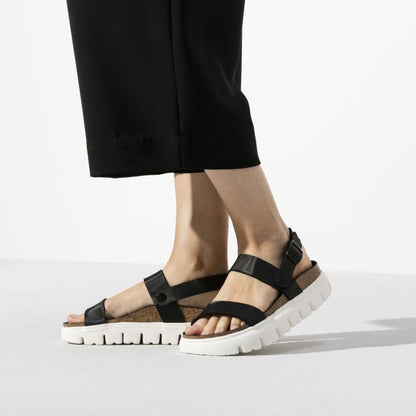 Birkenstock Women's Cameron Birko Flor Chunky Damasko Black Sandals