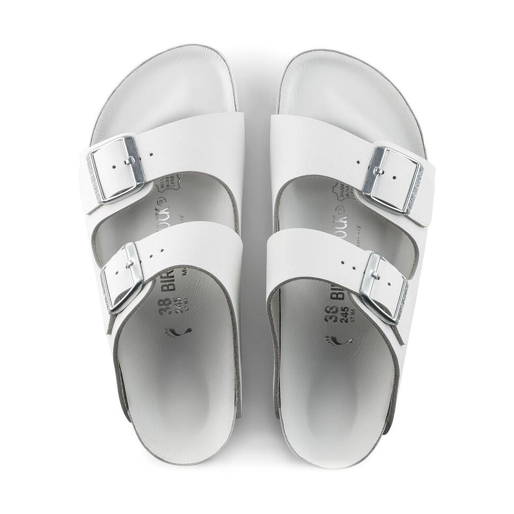 Birkenstock Monterey Natural Leather Exquisite White Sandals