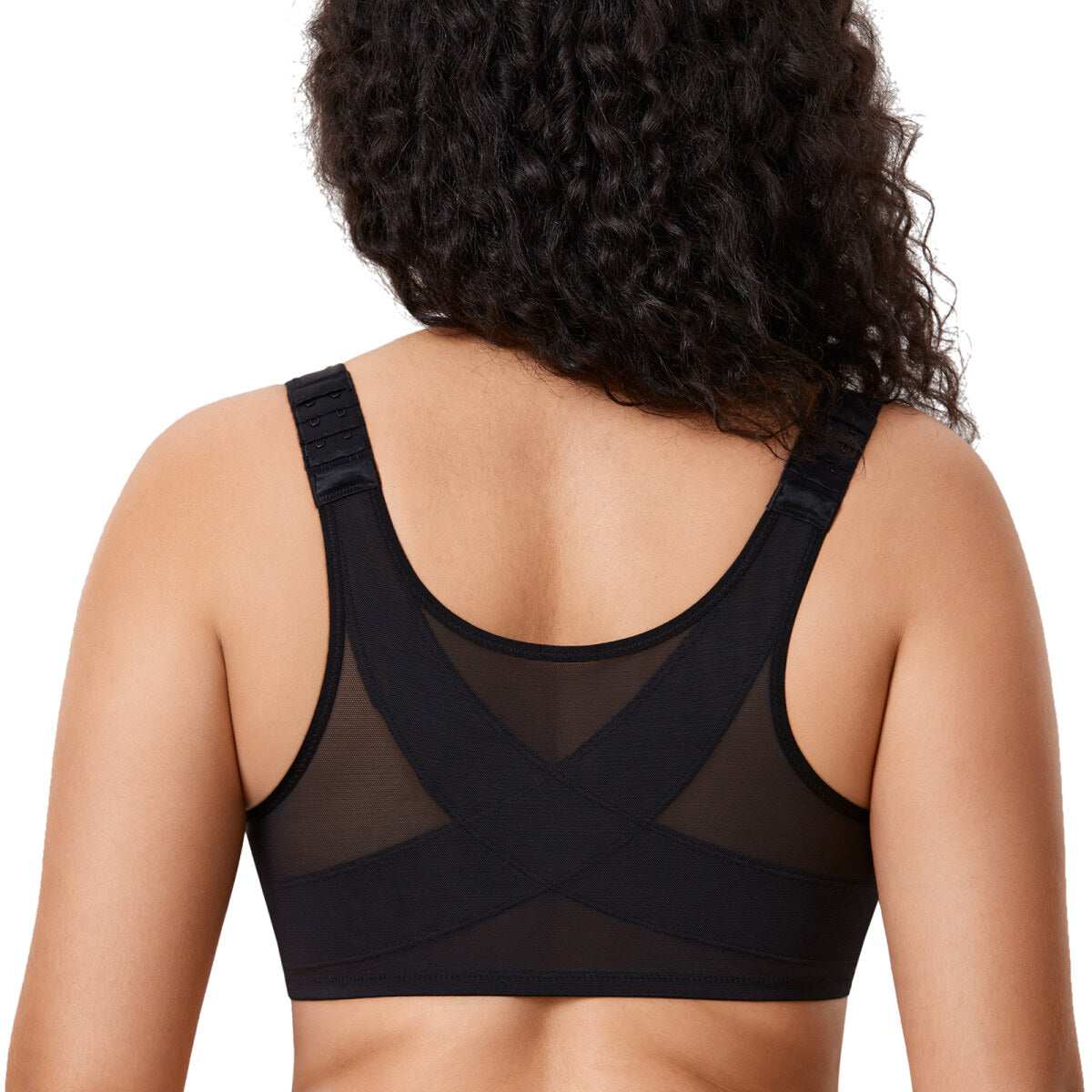 Front Closure Posture Support Underwire Plunge Bra