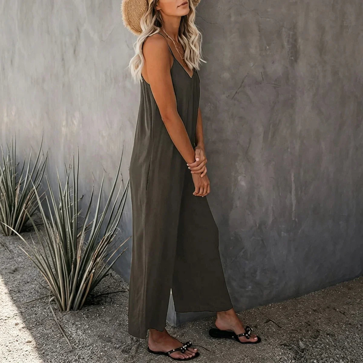 Casual Sleeveless Jumpsuit