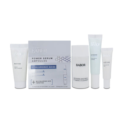 Babor Face Eye Cream Serum Balm Cleanser Travel Set