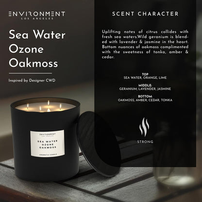 ENVIRONMENT 55oz Candle SeaWater Ozone OakMoss