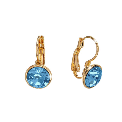 Classic Leverback Earrings with Sparkling Swarovski Crystals