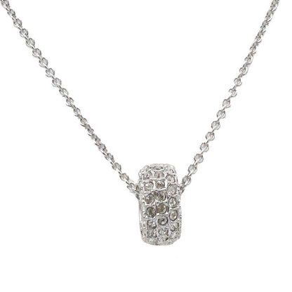 Swarovski Stone Collection Silver Pendant Necklace