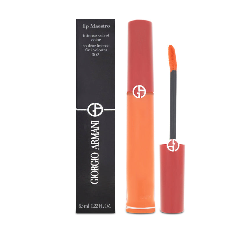 Giorgio Armani Lip Maestro Lipstick 302 Orange (Blemished Box)