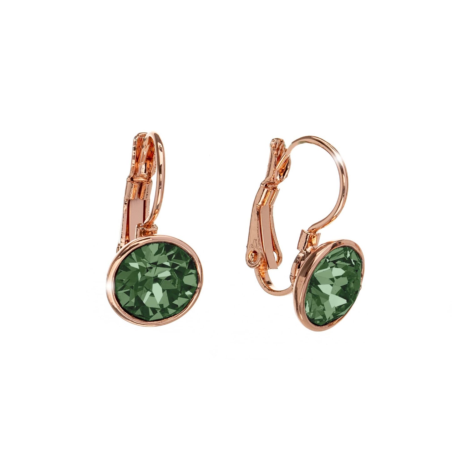 Classic Leverback Earrings with Sparkling Swarovski Crystals by callura