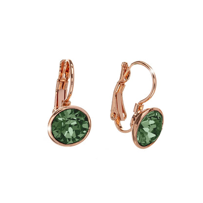 Classic Leverback Earrings with Sparkling Swarovski Crystals by callura