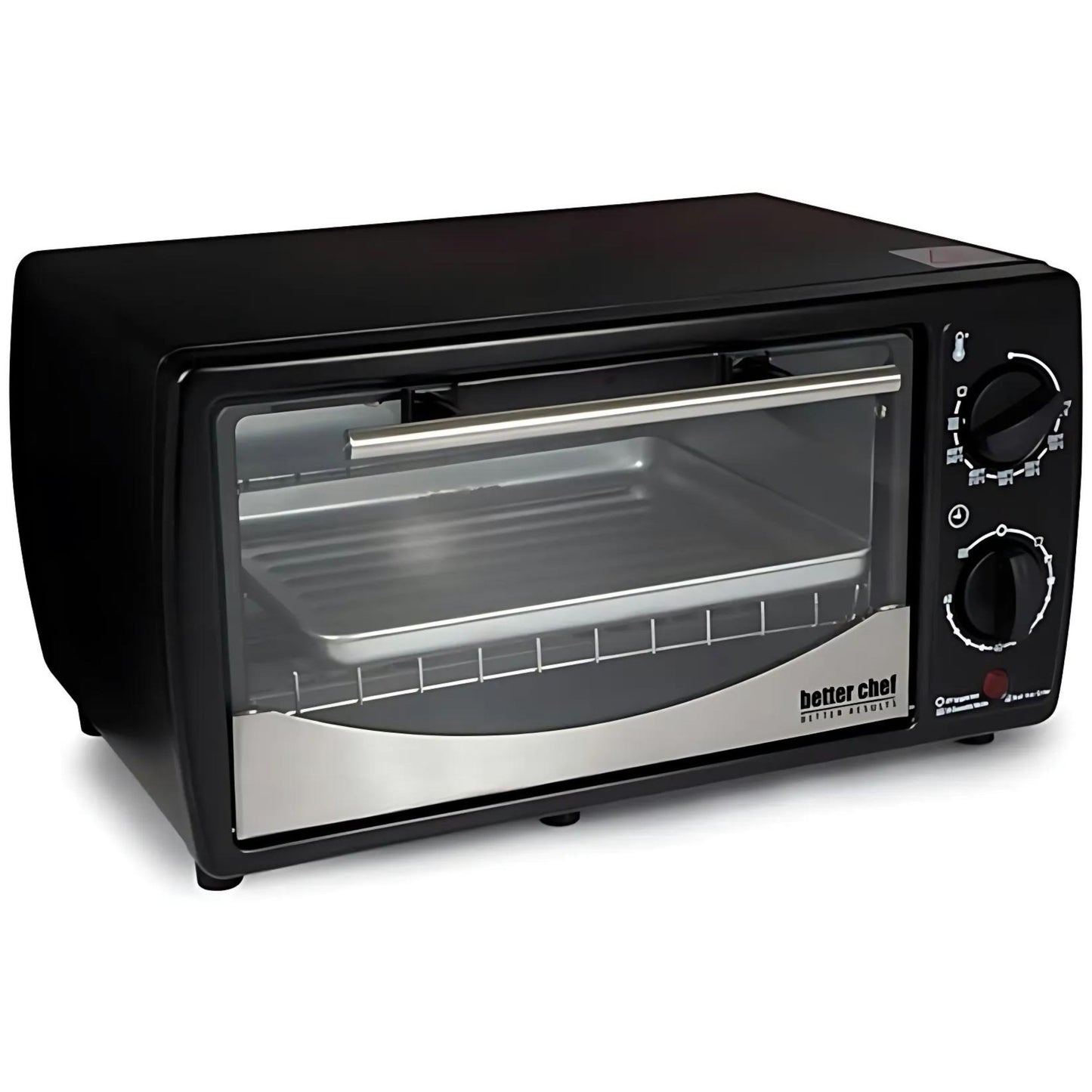 Better Chef 9-Liter Toaster Oven Broiler W/Stainless Front Panel