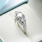 Crystal & Cubic Zirconia Round-Cut Botanical Ring