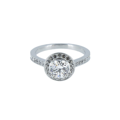 Swarovski Ladies Angelic Rhodium Plated Ring Size 55 5368545