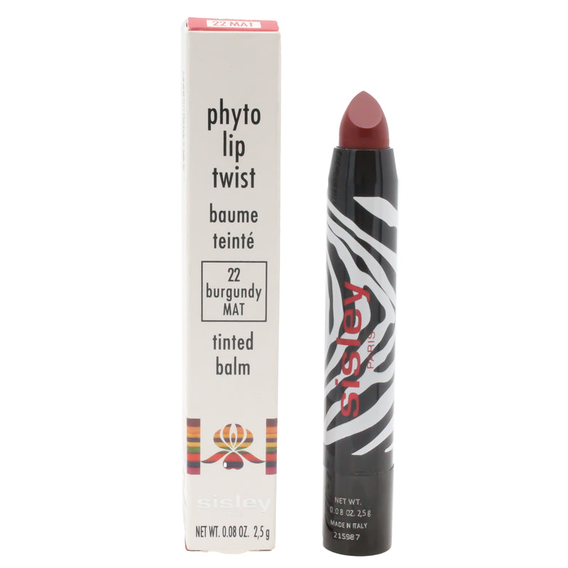 Sisley Phyto Lip Balm Twist Red Lip 22 Burgundy Mat