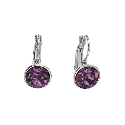 Classic Leverback Earrings with Sparkling Swarovski Crystals by callura