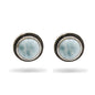 Larimar Stone Sterling Silver Aurora Earrings By Marahlago