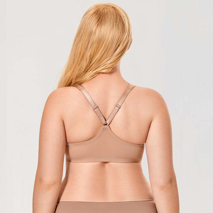 Front Closure T-Back Underwire Plunge Bra