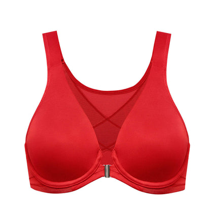 Front Closure Posture Support Underwire Plunge Bra