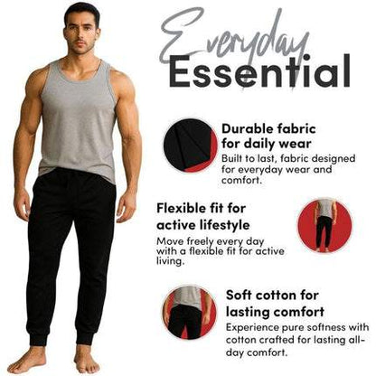 BenBen Mens 3 Pack Ultra Soft Basic Fleece Jogger