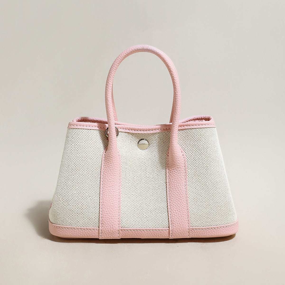 Carefree Canvas and Leather Top Handle Bag