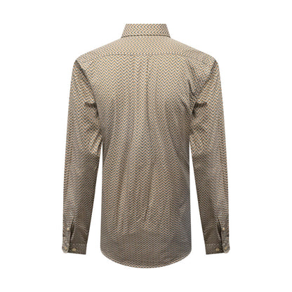 Fynch-Hatton Men's Supersoft Cotton Long Sleeve Shirt Deep Forest