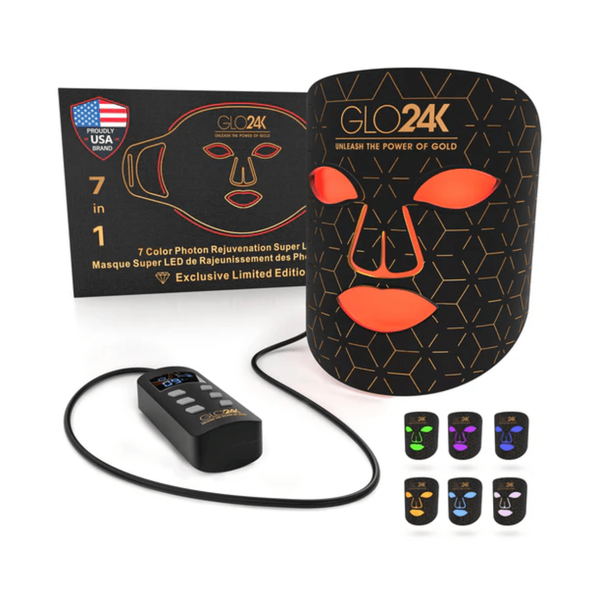 GLO24K 7in1 LED Photon Rejuvenation Super Mask
