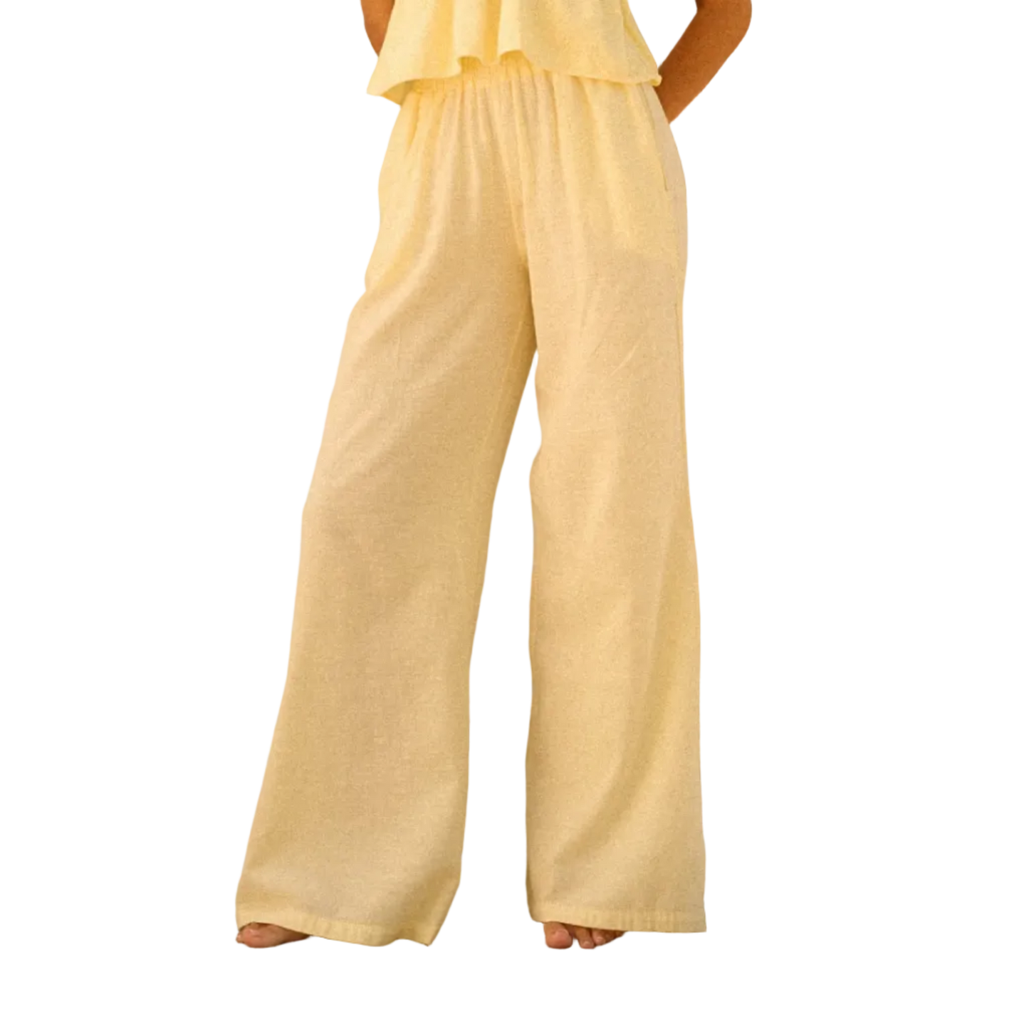 Blanco By Nature Azure Beach Pant - Butter