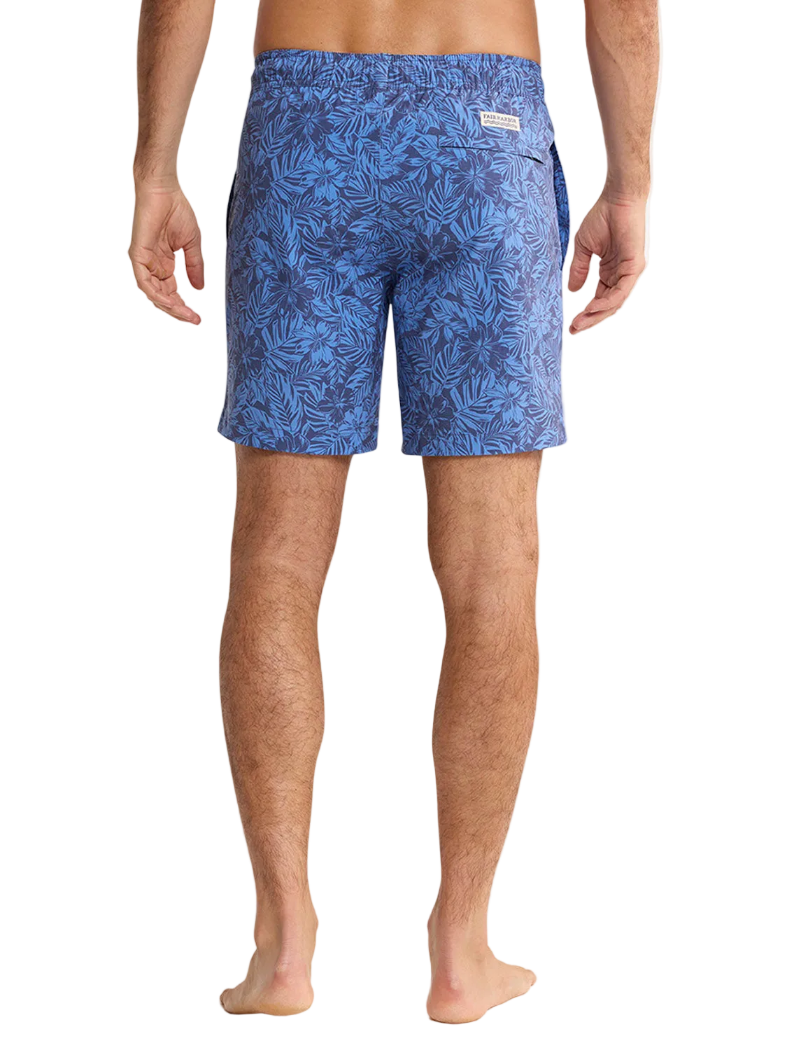Fair Harbor Men's The Bayberry Swim Trunk Boardshorts - Island Blue Leaves