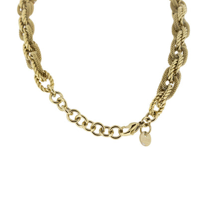21k Gold Necklace Plated Stainless Steel Leoni Storm