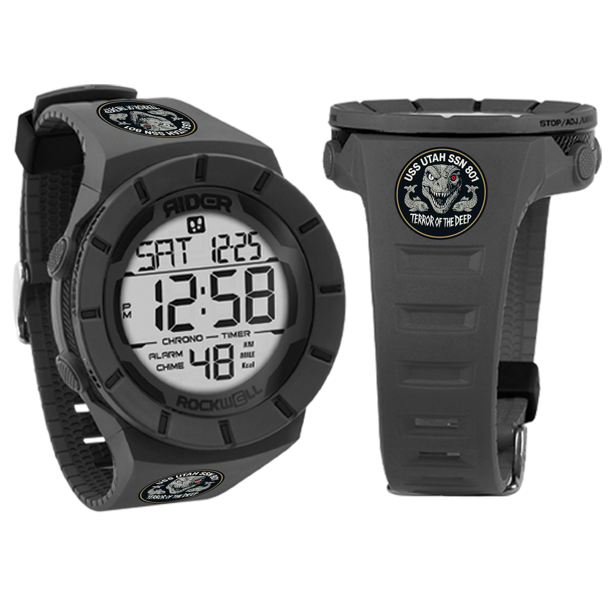 Coliseum Fit™ (Phantom Black) Watch - USS Utah Edition