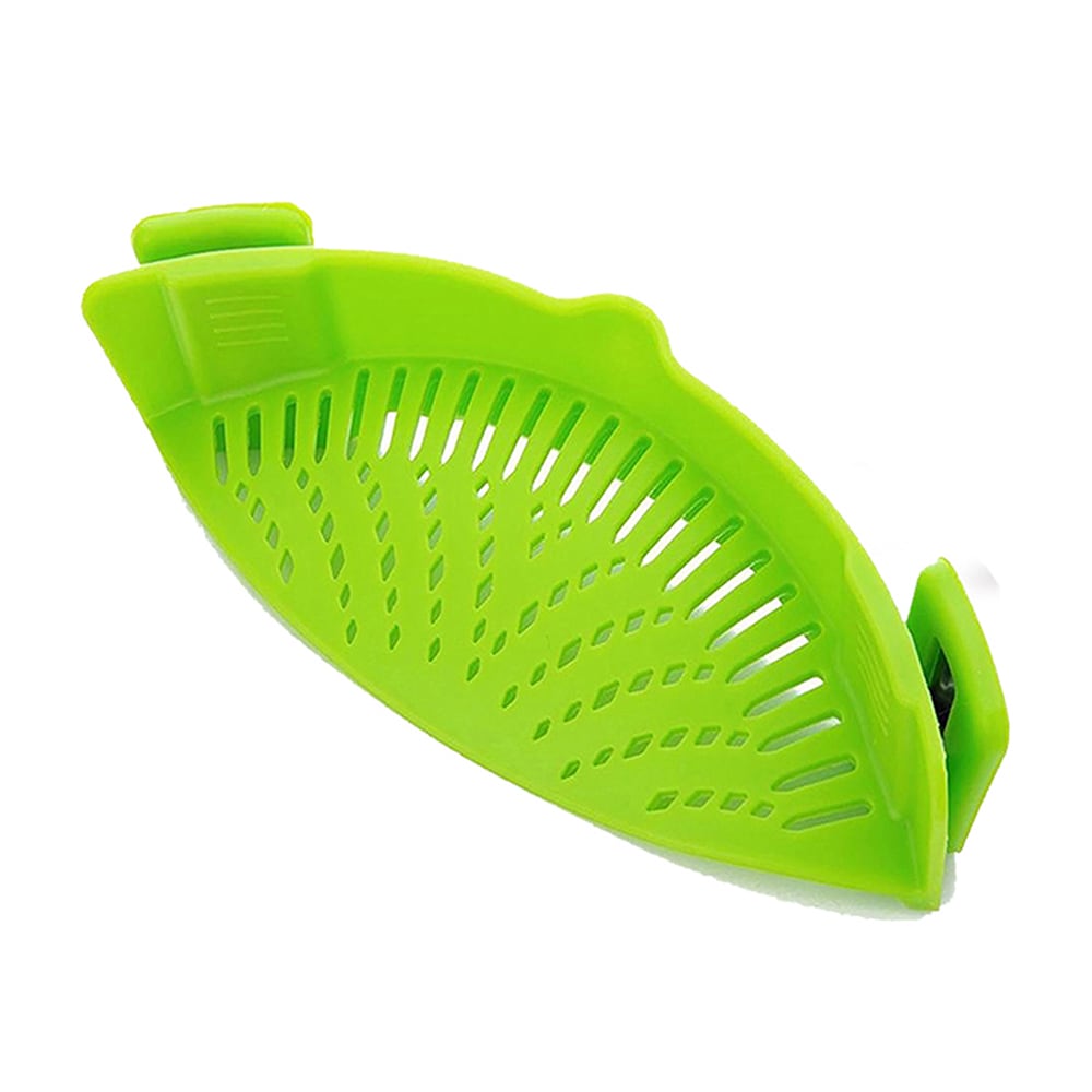 1947Kitchen Heat Resistance Easy Snap Silicone Kitchen Strainer