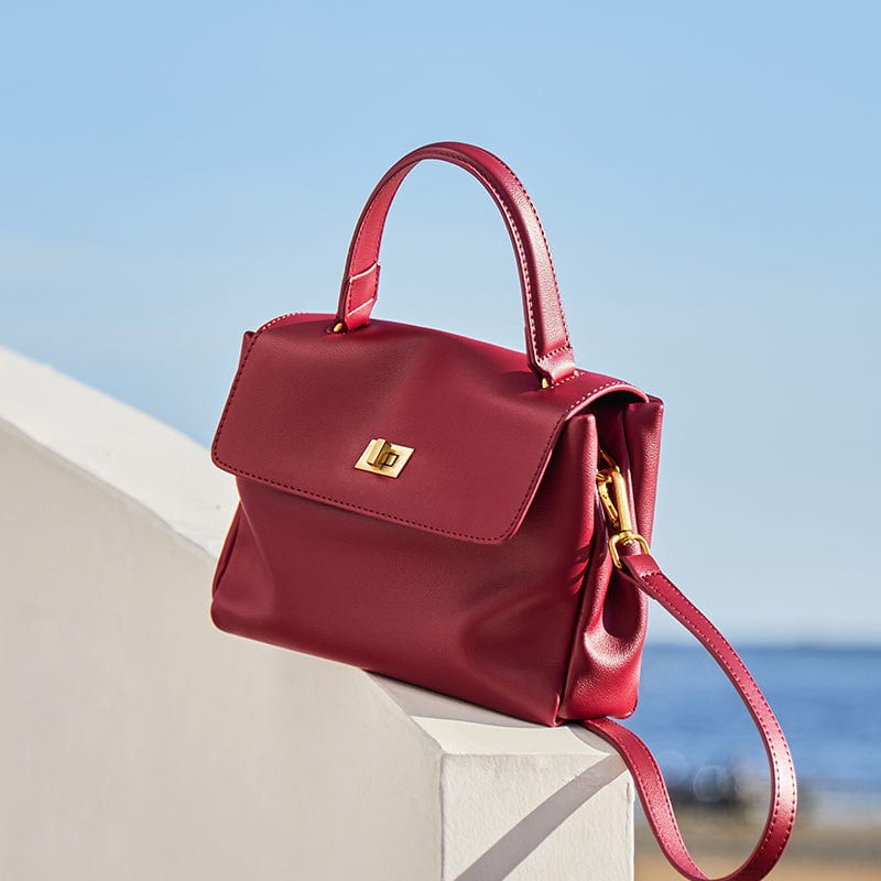 Elegant Leather Satchel Bag