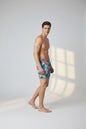 Christian Audigier Men's Swim Shorts Water Melon Leaf Print BMS619-0011M