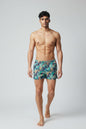 Christian Audigier Low Waist Multi-Leaf hidden Leopard Print Mens Swimwear Shorts BMS619-0016M